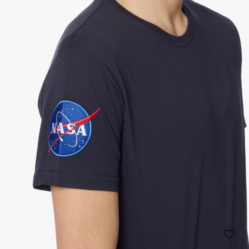 District Black Short-Sleeve Crew Tee with NASA Patch